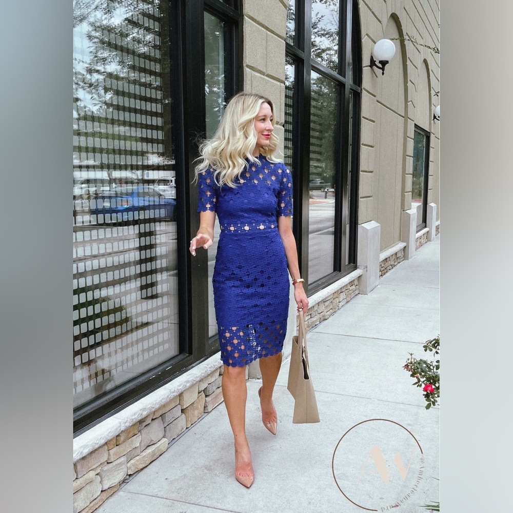 Blue lace dress!!! Lulus!